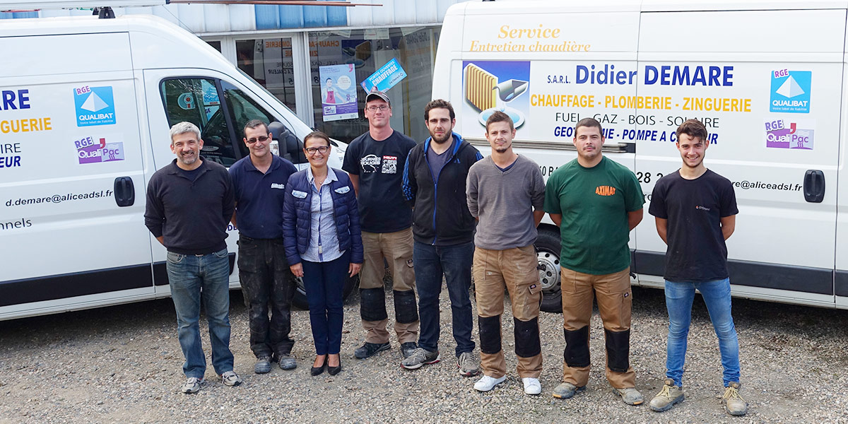 Equipe de chauffagistes et plombiers Didier DEMARE à Balbigny