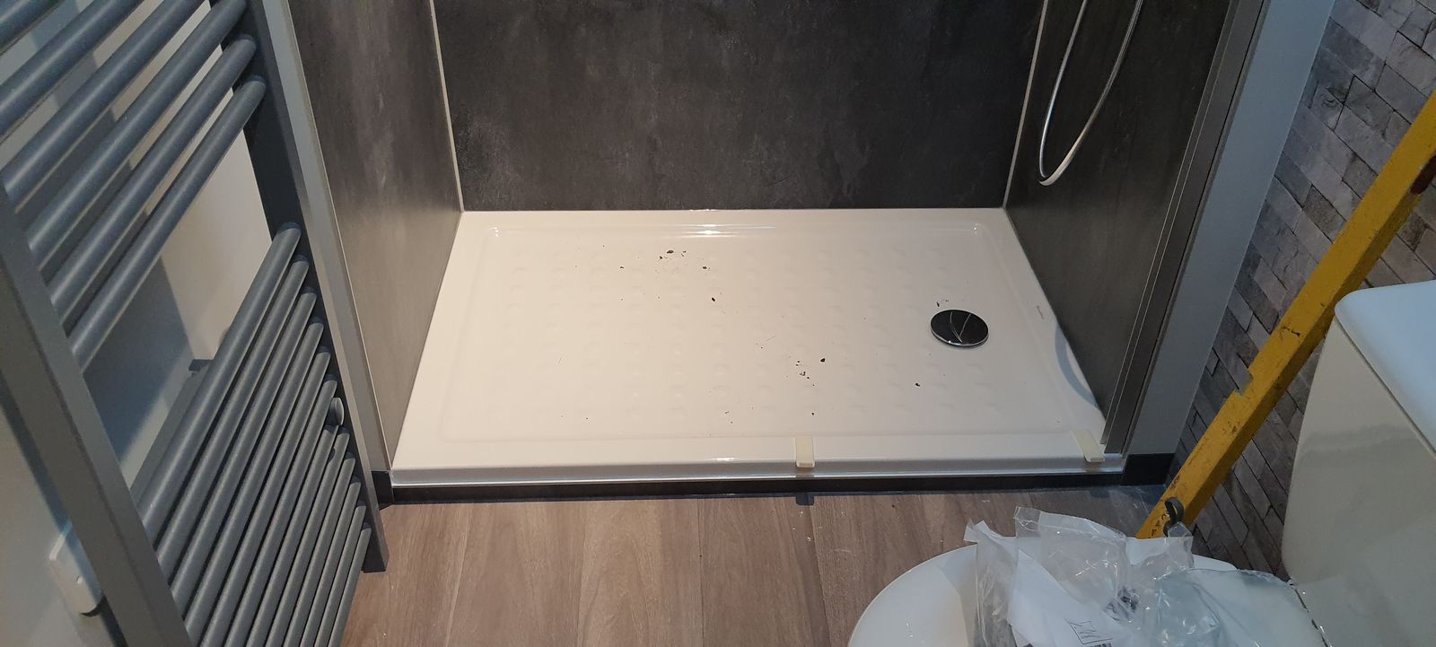 Rénovation de douche avec receveur