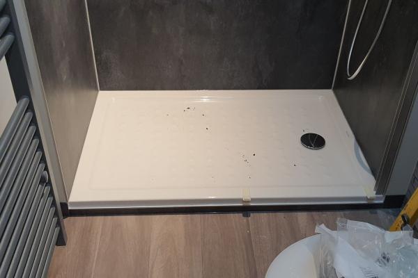 Rénovation de douche avec receveur